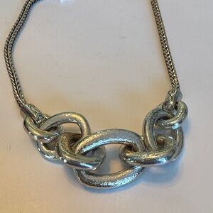 Brighton Elegant Silver Chain Link Necklace